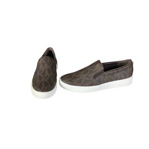 Michael Michael Kors Keaton Slip on‎ Sneakers Women's Shoes Brown Size 7M